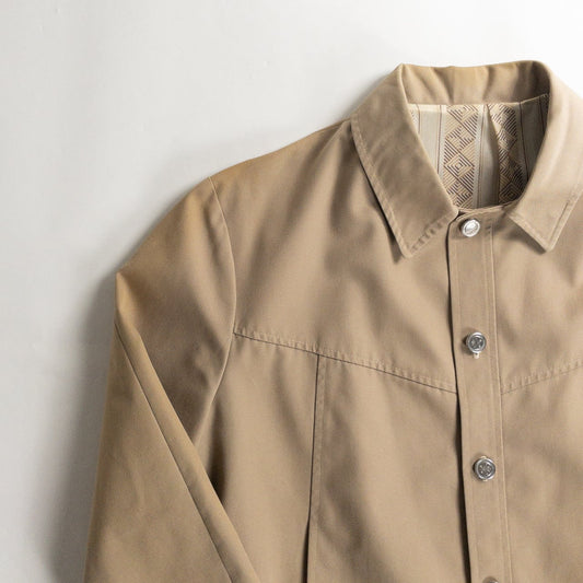 1980s "PIGEN VOYAGEUR" Beige Cotton Poly Sport Jacket