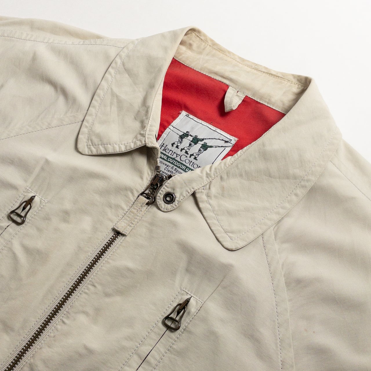 1990s "Made in Italy" Off White Cotton Sport Jacket