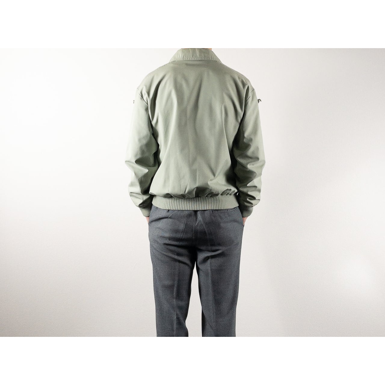 1990s "Made in Finland" Light Green Zip-Up Blouson