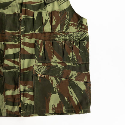 1960-70s "French Vintage" Lizard Camo Hunting Gilet, Dead Stock