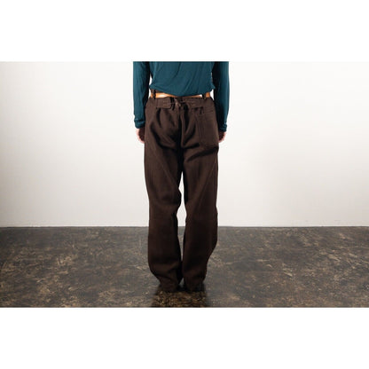 1960-70s Italian Army Brown Wool Hospital Trousers, Dead Stock
