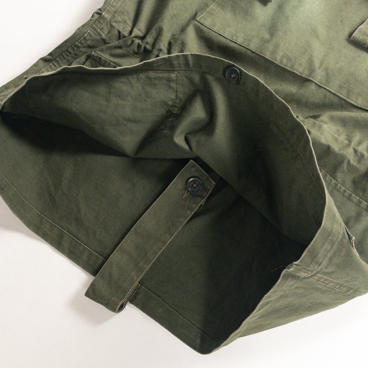 1950s "Euro Vintage" Olive Cotton Pullover Anorak Parka