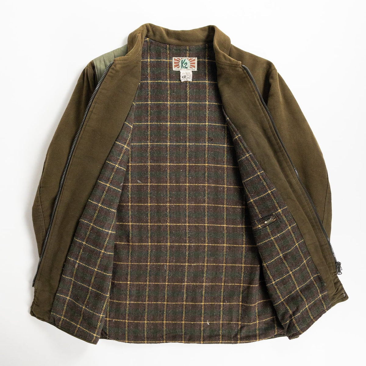1970-80s "Italian Vintage" Khaki Cotton Hunting Jacket