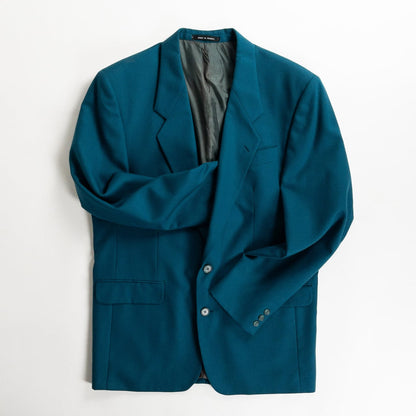 1980-90s Made in France Emerald Green Tailored Jacket