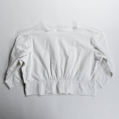 Early 1900s French Antique White Cotton Shirt