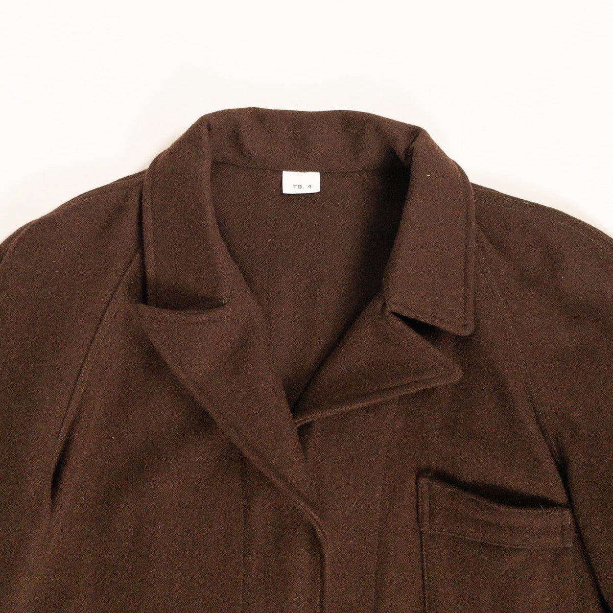 1960-70s Italian Army Brown Wool Hospital Jacket, Dead Stock