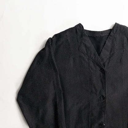 1950s "French Vintage" Black Dot Atelier Work Coat