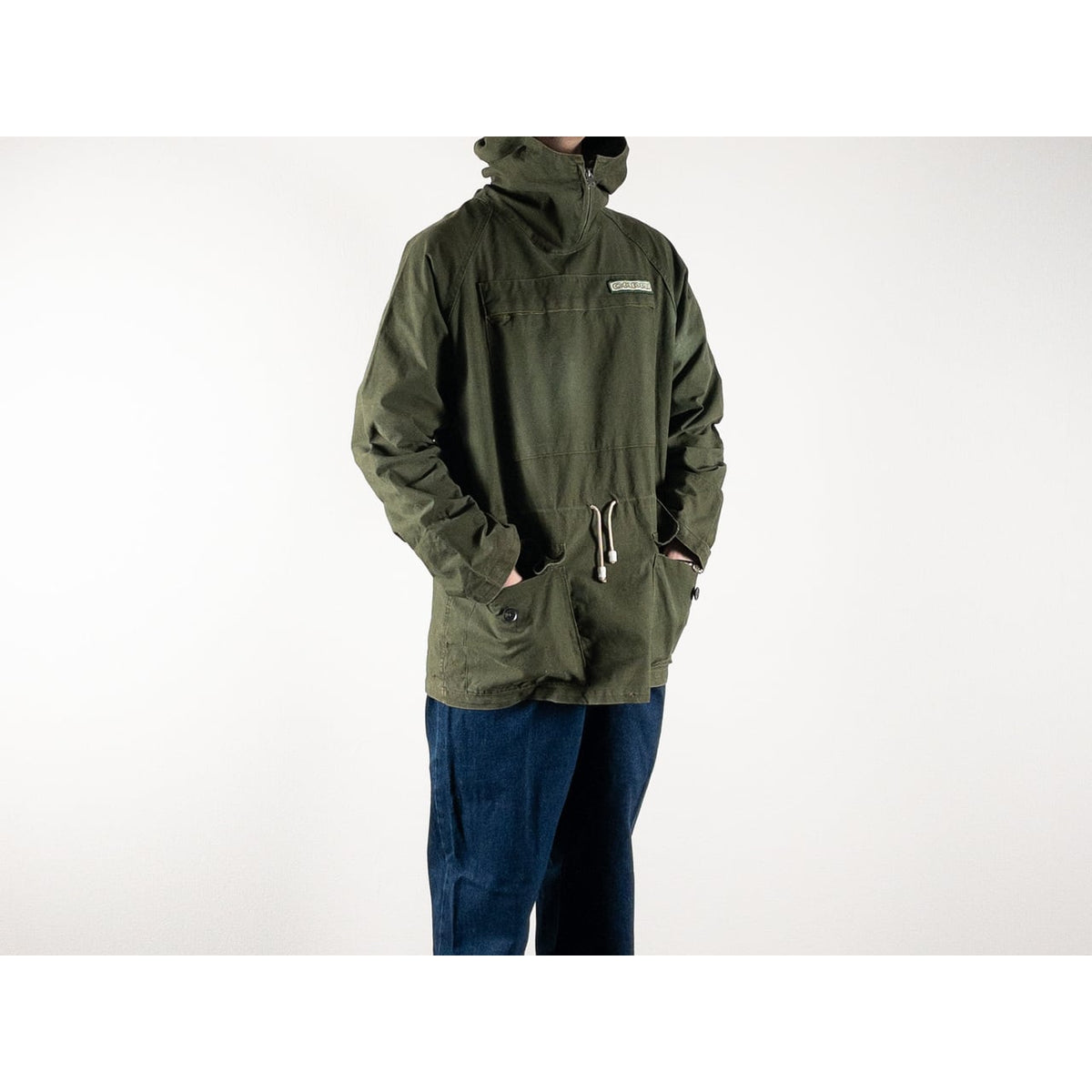 1950s "Euro Vintage" Olive Cotton Pullover Anorak Parka