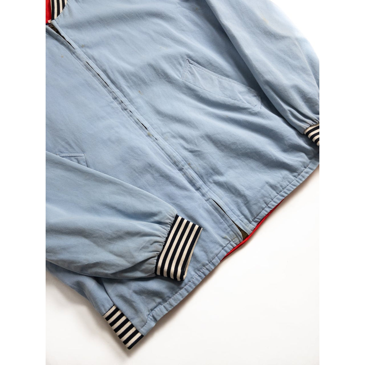 1980s "Italian Vintage" Light Blue MA-1 Jacket