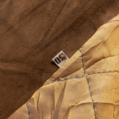 1950s "Swedish Vintage" Brown Goatskin Suede Sport Jacket