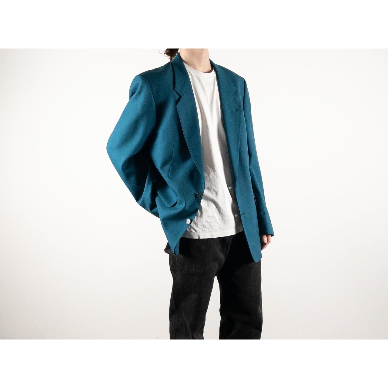 1980-90s Made in France Emerald Green Tailored Jacket