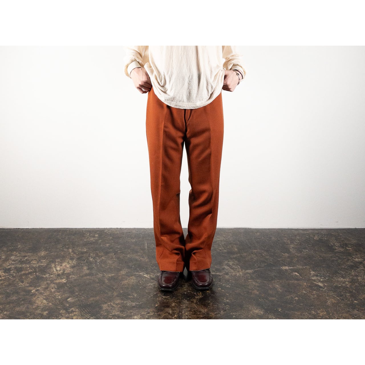 1970s "German Vintage" Orange Flare Trousers