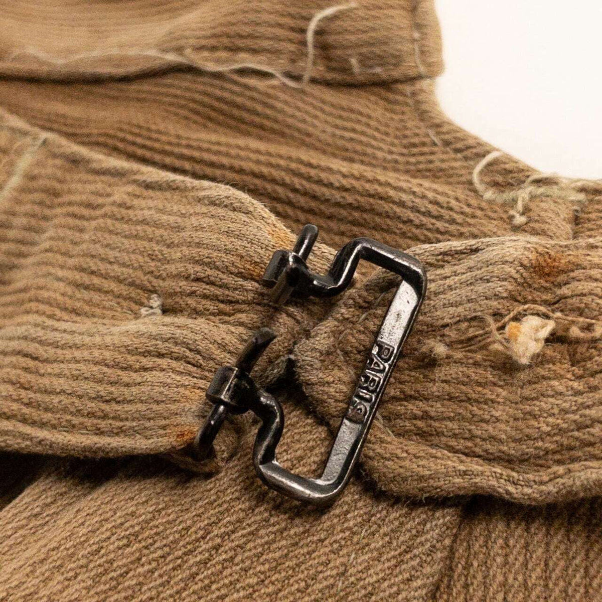1930-40s "French Vintage" Light Brown Cotton Pique Work Trousers