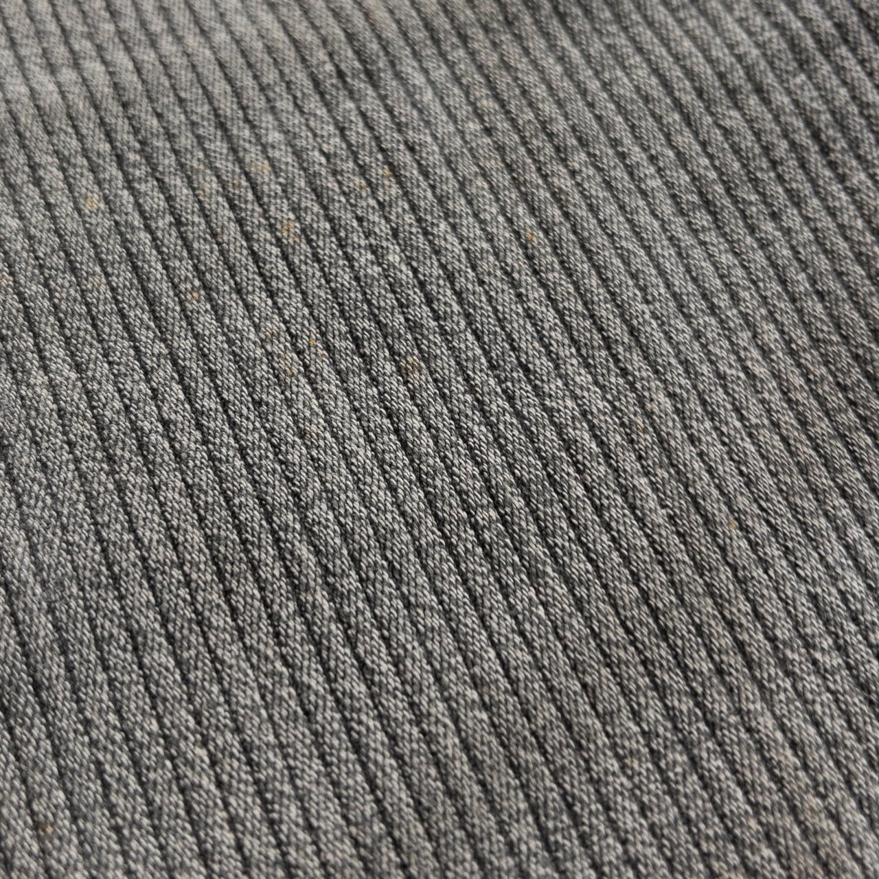 1950-60s "Le Mont St Michel" French Gray Cotton Pique Work Trousers