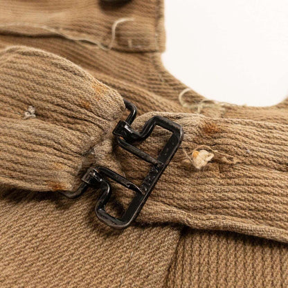 1930-40s "French Vintage" Light Brown Cotton Pique Work Trousers