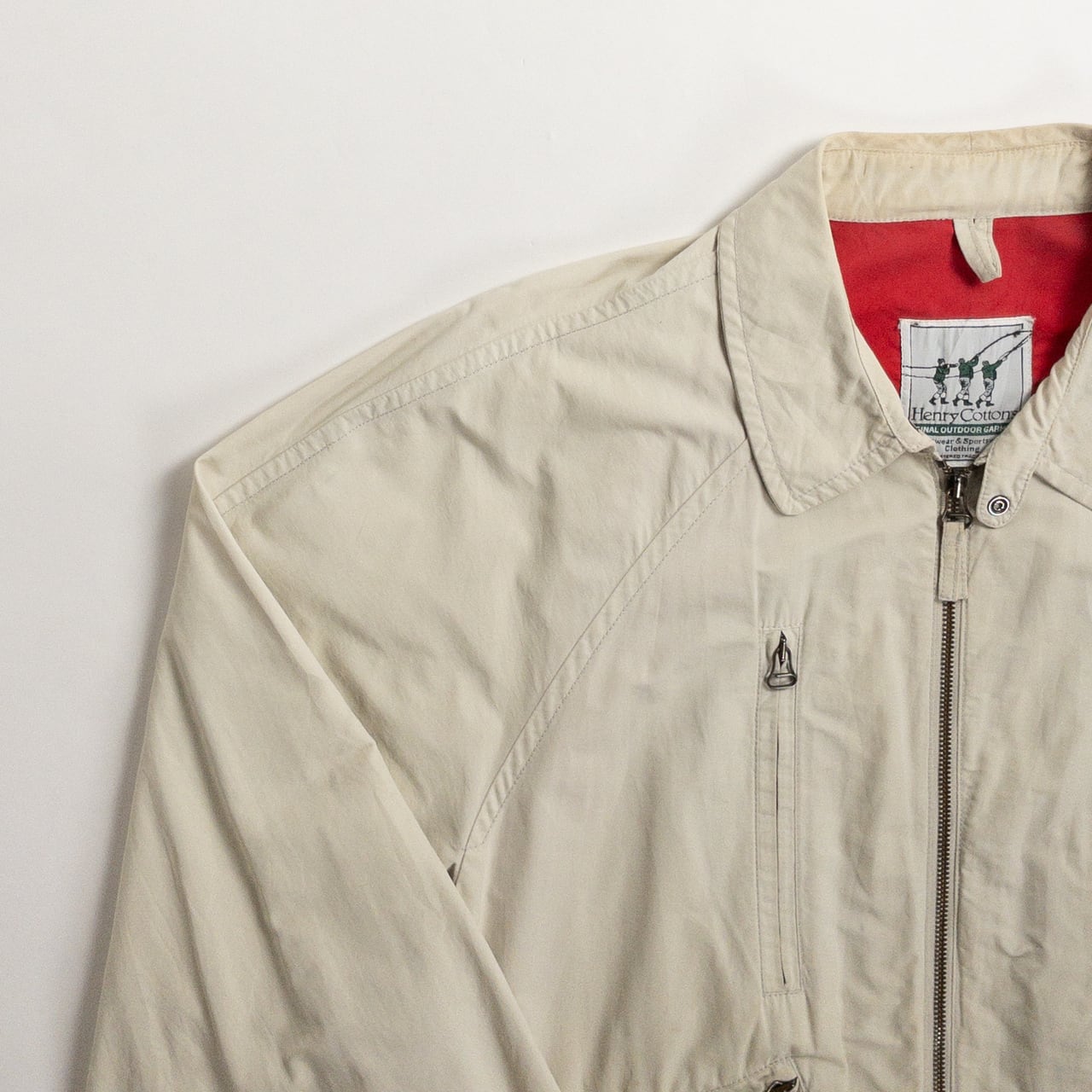 1990s "Made in Italy" Off White Cotton Sport Jacket