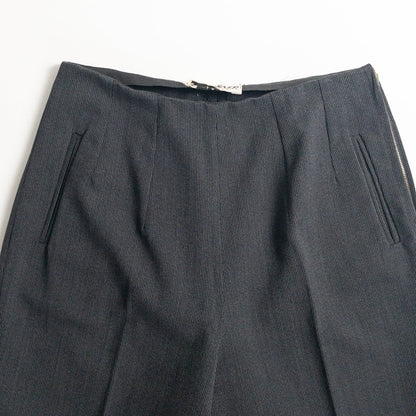 1960s "French Vintage" Gray Stripe Cotton Pique Ski Trousers