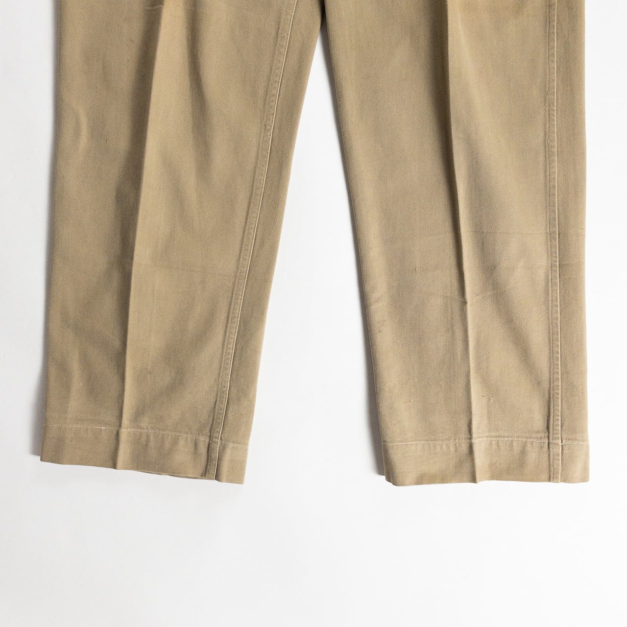 1950s "French Army" M52 Khaki Cotton Twill Chino Trousers