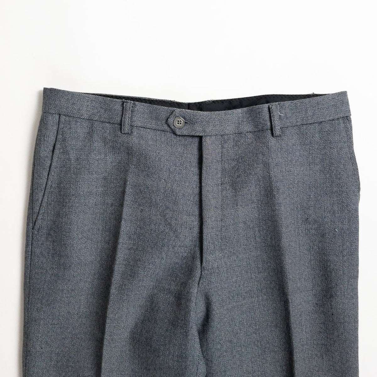 1970s "Euro Vintage" Gray Sharkskin Flare Trousers