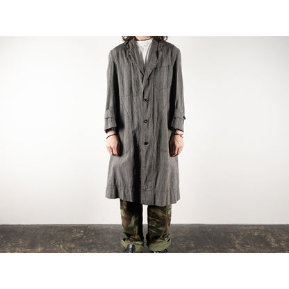 1940s "Euro Vintage" Light Black Chambray Atelier Work Coat