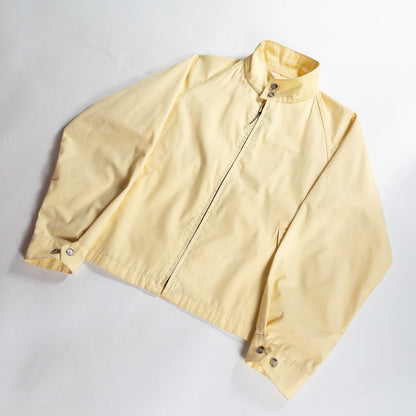 1990s "London Fog" Light Yellow Cotton Zip-Up Blouson Jacket