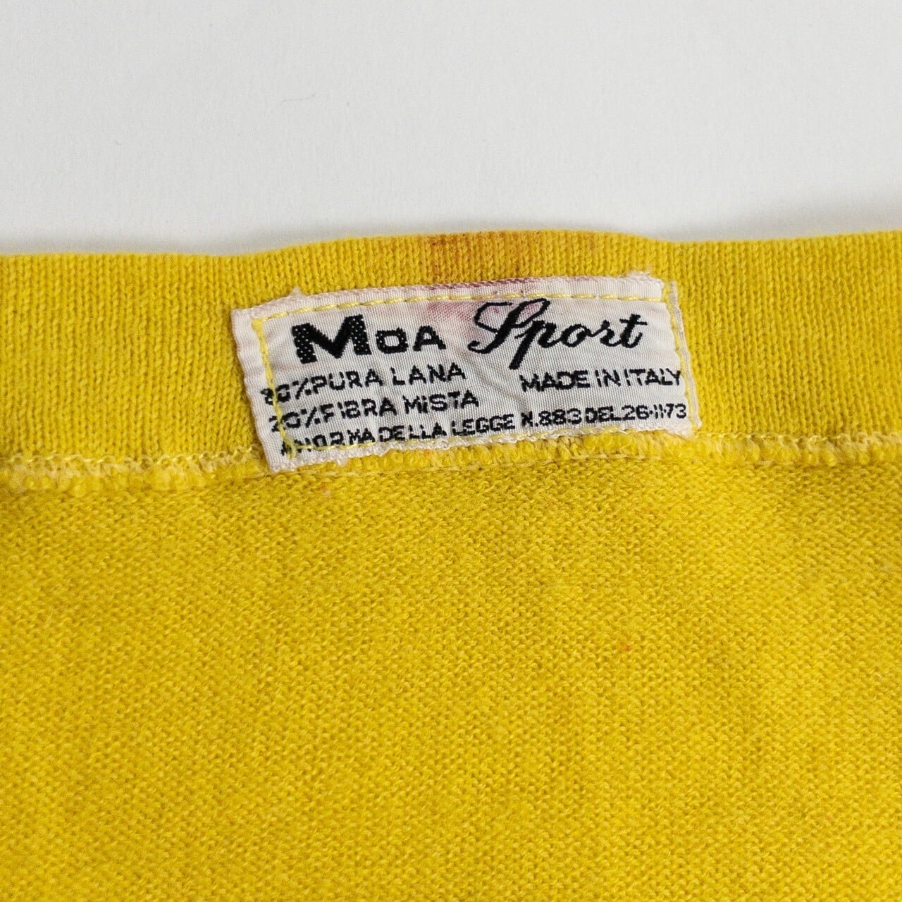 1970-80s "Au Tour de France" Yellow × Black Cyclist Knit Shirt