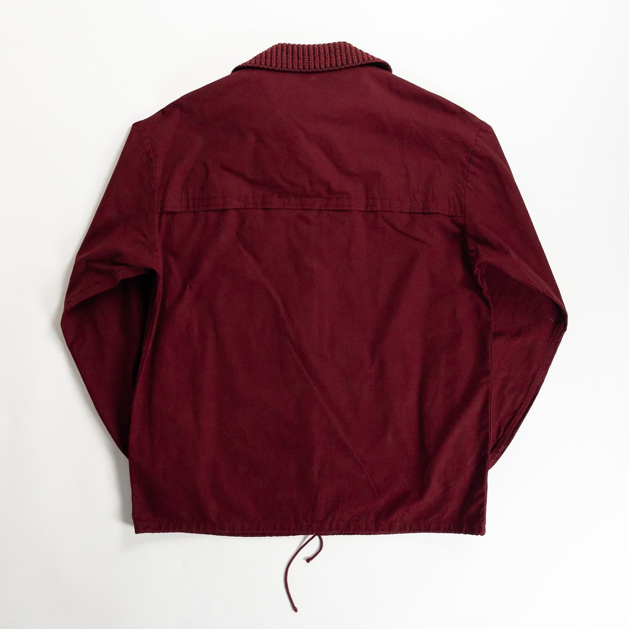 1960-70s "German Vintage" Wine Red Full Zipper Sport Jacket