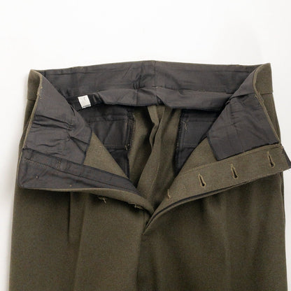 Old "Italian Army" Olive Wool 1 Tack Trousers, Dead Stock