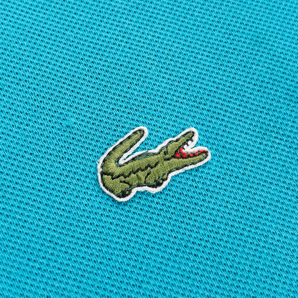 1980-90s "IZOD LACOSTE" Sky Blue Cotton S/S Polo Shirt, Size L