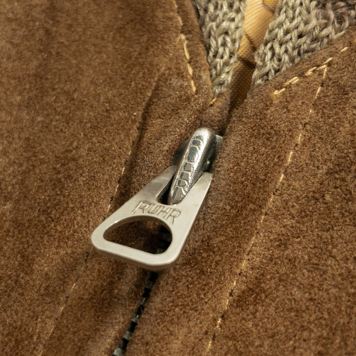 1950s "Swedish Vintage" Brown Goatskin Suede Sport Jacket