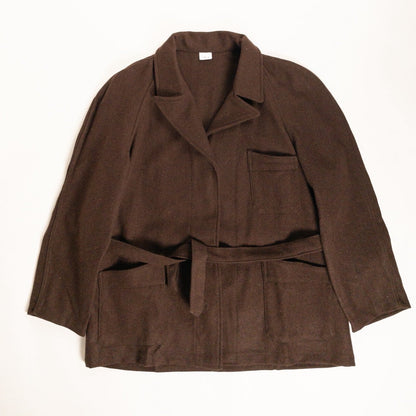 1960-70s Italian Army Brown Wool Hospital Jacket, Dead Stock