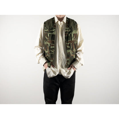 1960-70s "French Vintage" Lizard Camo Hunting Gilet, Dead Stock