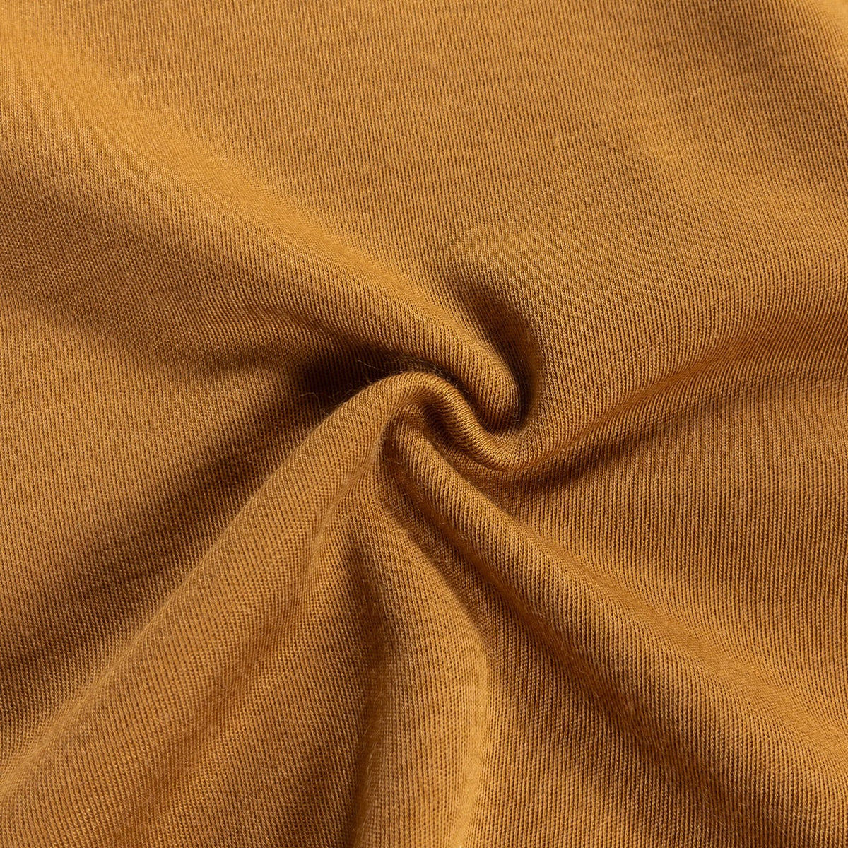 Old Yellow Brown Acrylic Knit Polo L/S Shirt