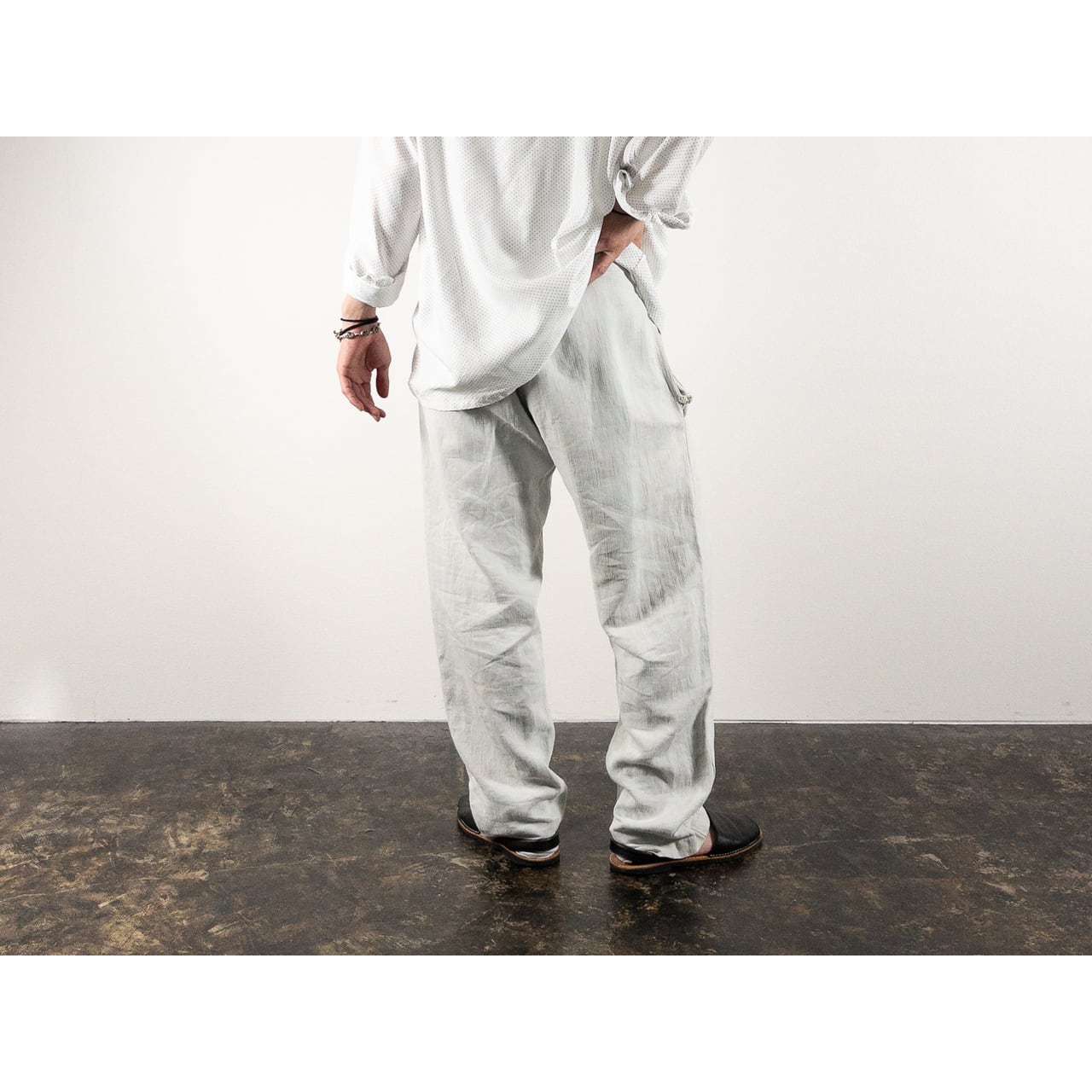 1880s "French Army" Linen Herringbone Twill Bourgeron Trousers