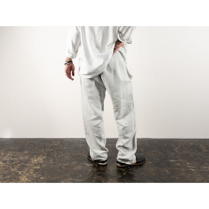 1880s "French Army" Linen Herringbone Twill Bourgeron Trousers