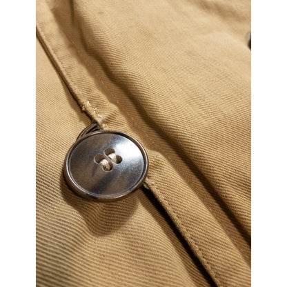 1940-50s "French Vintage" Canadienne Mackinaw Coat with "WW2 German Air Force Camo" Fabric