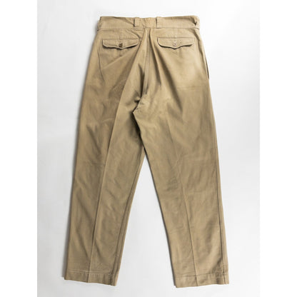 1950s "French Army" M52 Khaki Cotton Twill Chino Trousers