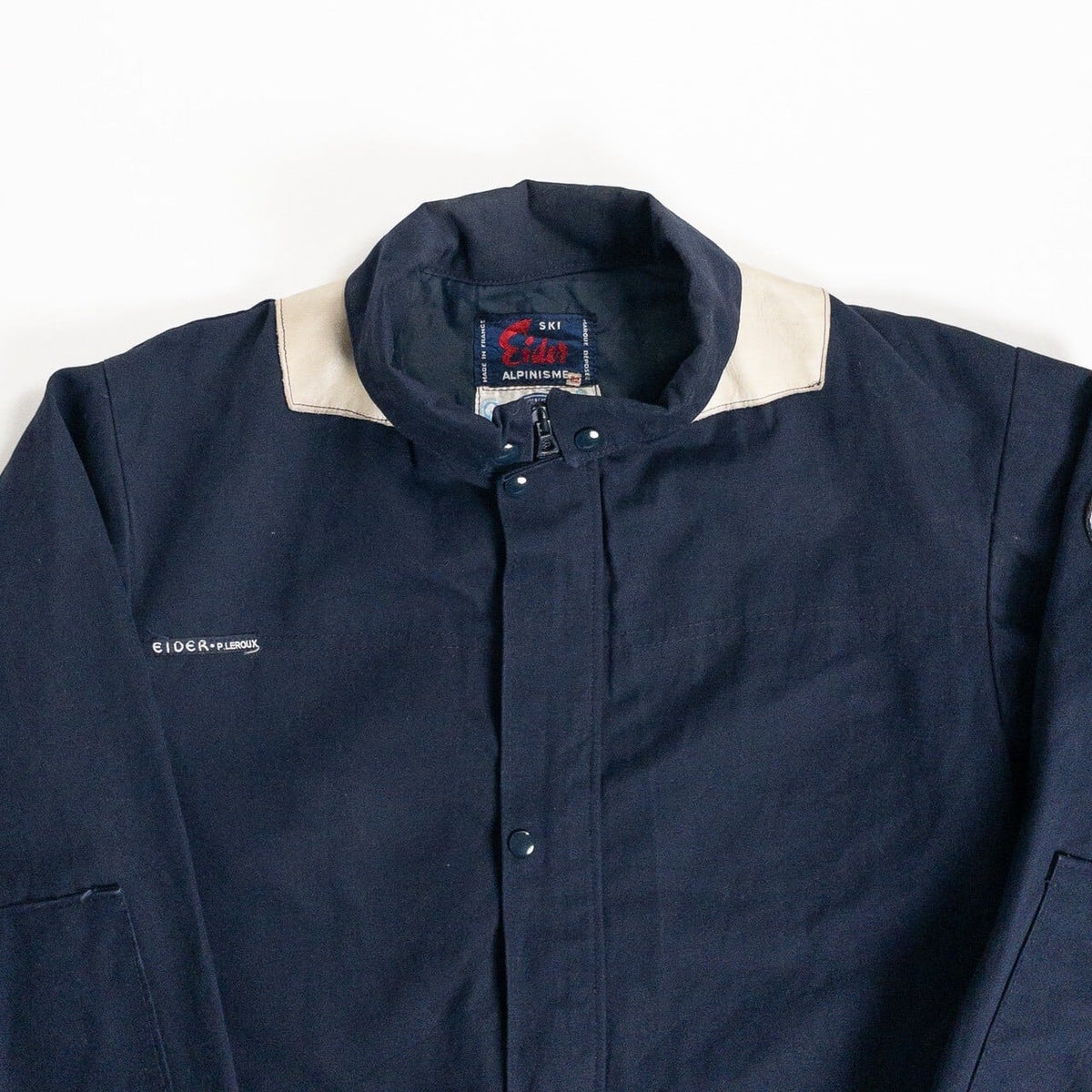 1970s "EIDER" French Blue Cotton Ski Jacket