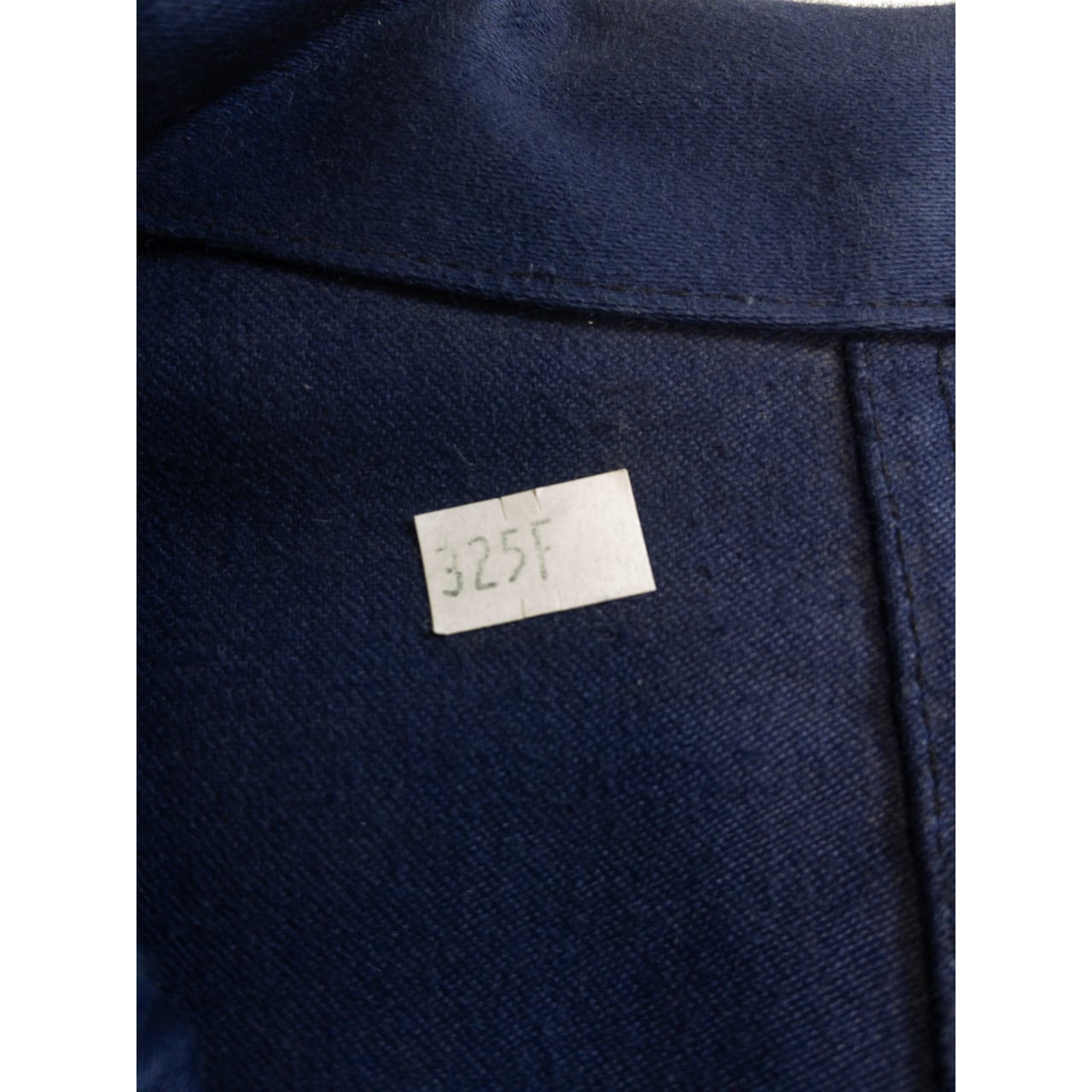 1950s "LE FORTEX" French Blue Moleskin Lapeled Work Jacket, Dead Stock