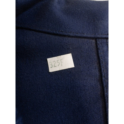 1950s "LE FORTEX" French Blue Moleskin Lapeled Work Jacket, Dead Stock