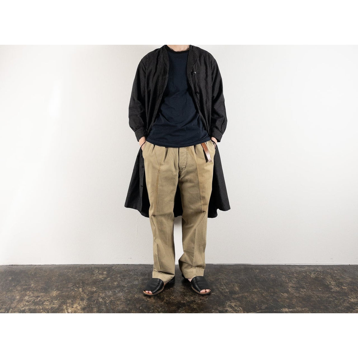 1950s "French Vintage" Black Dot Atelier Work Coat