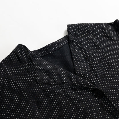 1950s "French Vintage" Black Dot Atelier Work Coat