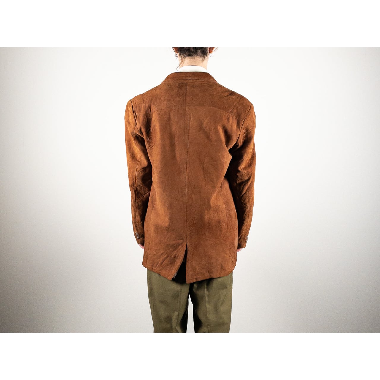 1980-90s Brown Suede Tailored Jacket
