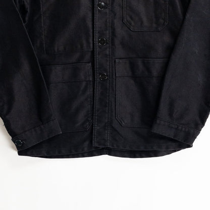 1960s "Adolphe Lafont" Black Moleskin Work Jacket