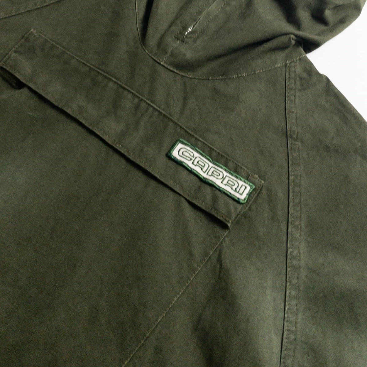 1950s "Euro Vintage" Olive Cotton Pullover Anorak Parka