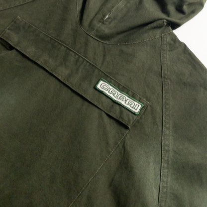 1950s "Euro Vintage" Olive Cotton Pullover Anorak Parka