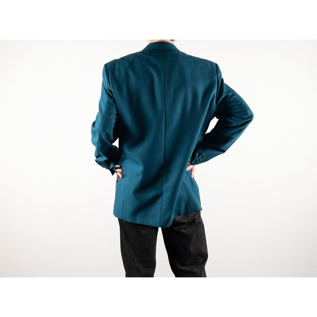 1980-90s Made in France Emerald Green Tailored Jacket