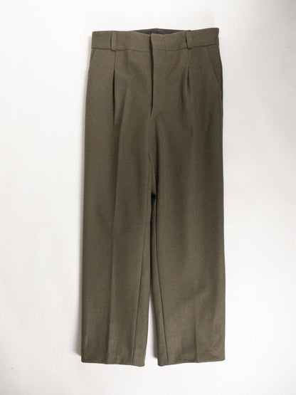 Old "Italian Army" Olive Wool 1 Tack Trousers, Dead Stock