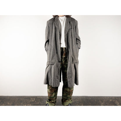 1940s "Euro Vintage" Light Black Chambray Atelier Work Coat