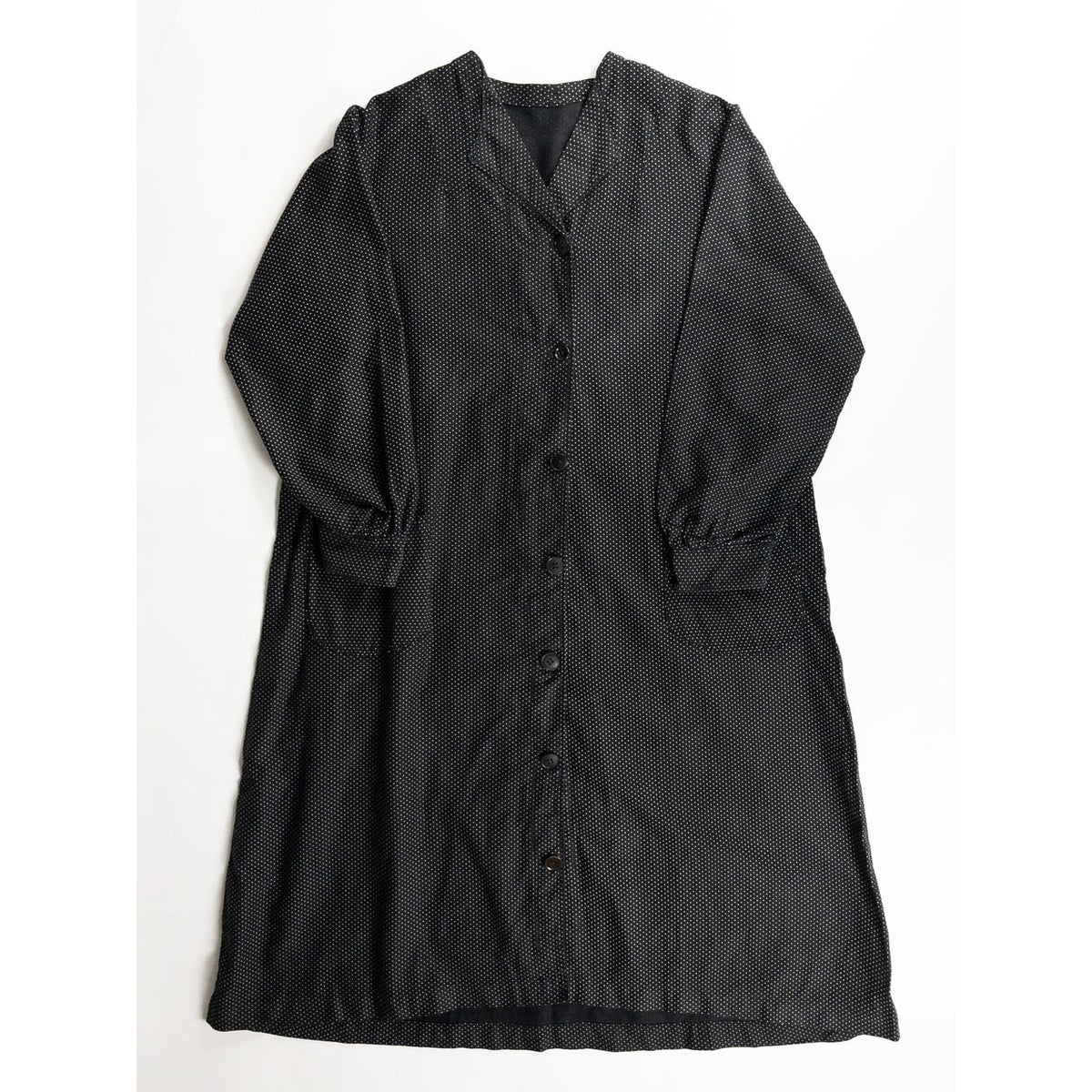 1950s "French Vintage" Black Dot Atelier Work Coat